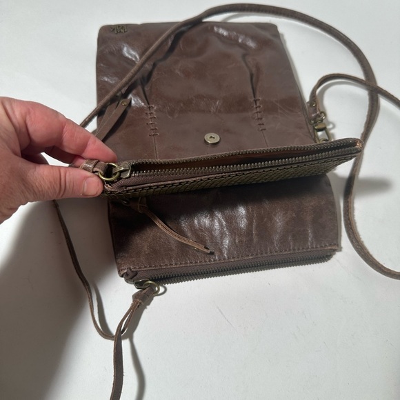 The Sak Brown Crossbody Bag with Metallic Accents - Picture 7 of 11